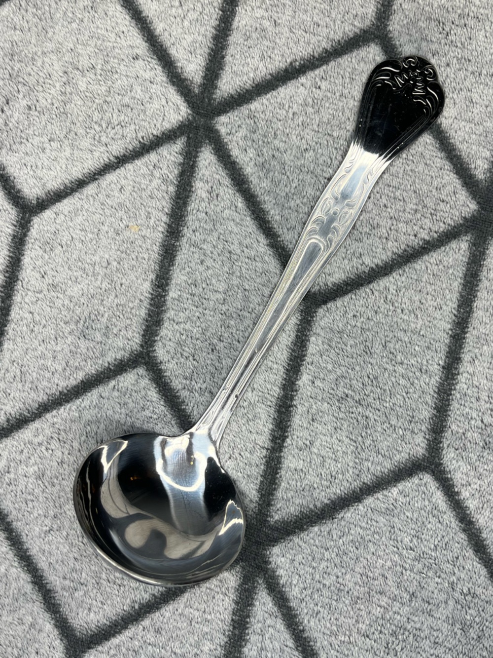 Spoonful of Comfort Metal Serving Ladle 9" Ornate Stainless Steel Serving Spoon